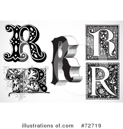 Royalty-Free (RF) Letters Clipart Illustration by BestVector - Stock Sample #72719