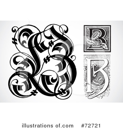 Royalty-Free (RF) Letters Clipart Illustration by BestVector - Stock Sample #72721