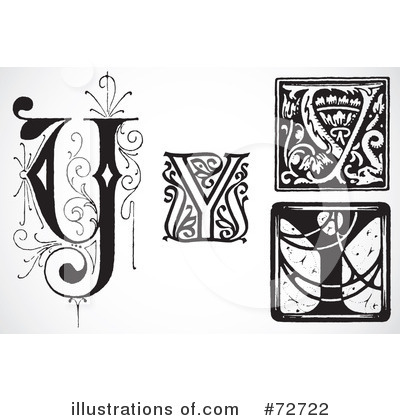 Royalty-Free (RF) Letters Clipart Illustration by BestVector - Stock Sample #72722