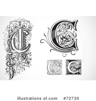 Royalty-Free (RF) Letters Clipart Illustration by BestVector - Stock Sample #72730