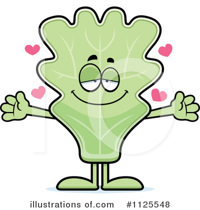 Kale Mascot Clipart #1125548 by Cory Thoman