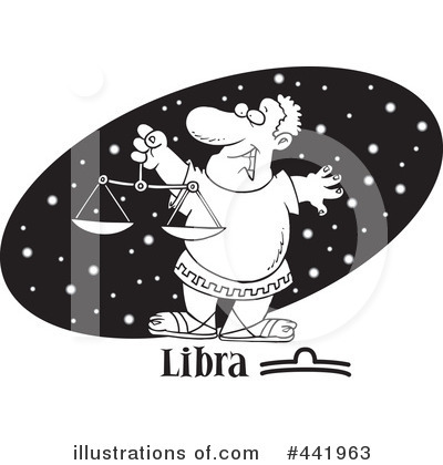 Royalty-Free (RF) Libra Clipart Illustration by toonaday - Stock Sample #441963