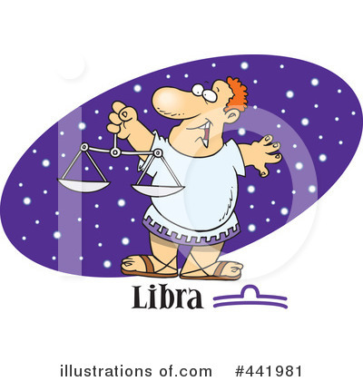 Royalty-Free (RF) Libra Clipart Illustration by toonaday - Stock Sample #441981
