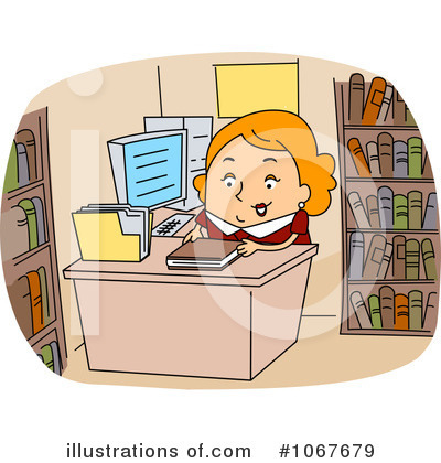 Royalty-Free (RF) Librarian Clipart Illustration by BNP Design Studio - Stock Sample #1067679