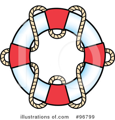 Royalty-Free (RF) Life Buoy Clipart Illustration by Andy Nortnik - Stock Sample #96799