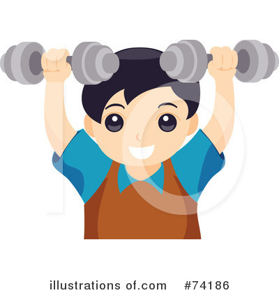 Royalty-Free (RF) Lifting Weights Clipart Illustration by BNP Design Studio - Stock Sample #74186
