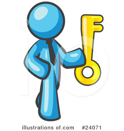 Royalty-Free (RF) Light Blue Collection Clipart Illustration by Leo Blanchette - Stock Sample #24071