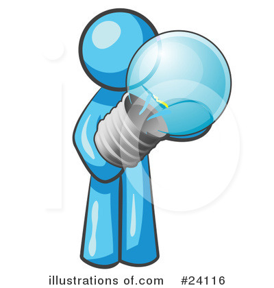Light Bulb Clipart #24116 by Leo Blanchette