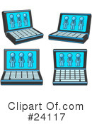 Light Blue Collection Clipart #24117 by Leo Blanchette