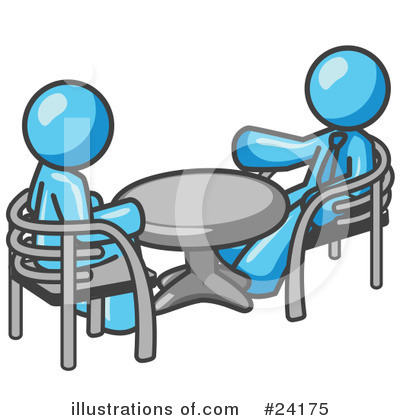 Royalty-Free (RF) Light Blue Collection Clipart Illustration by Leo Blanchette - Stock Sample #24175
