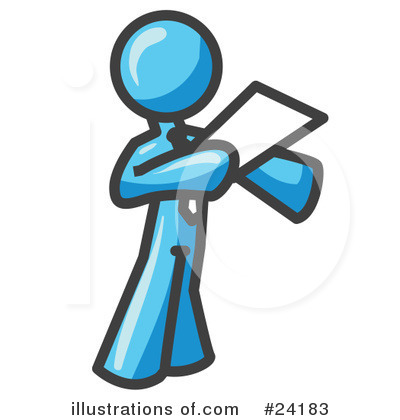 Royalty-Free (RF) Light Blue Collection Clipart Illustration by Leo Blanchette - Stock Sample #24183