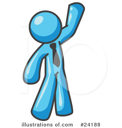 Royalty-Free (RF) Light Blue Collection Clipart Illustration by Leo Blanchette - Stock Sample #24188