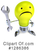 Light Bulb Character Clipart #1286386 by Julos