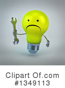 Light Bulb Character Clipart #1349113 by Julos