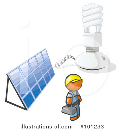 Royalty-Free (RF) Light Bulb Clipart Illustration by Leo Blanchette - Stock Sample #101233