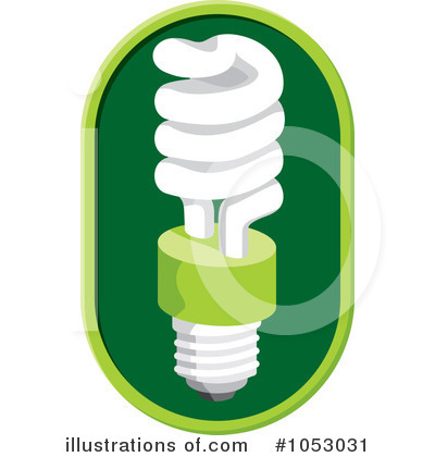 Royalty-Free (RF) Light Bulb Clipart Illustration by Any Vector - Stock Sample #1053031