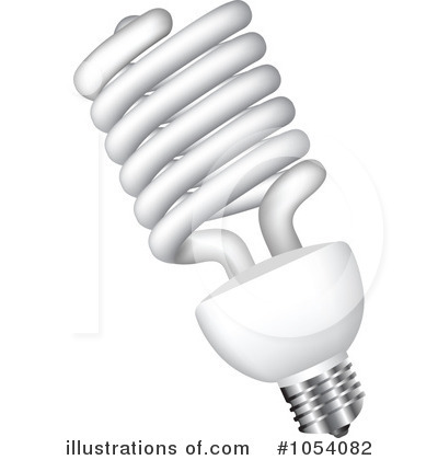 Royalty-Free (RF) Light Bulb Clipart Illustration by vectorace - Stock Sample #1054082