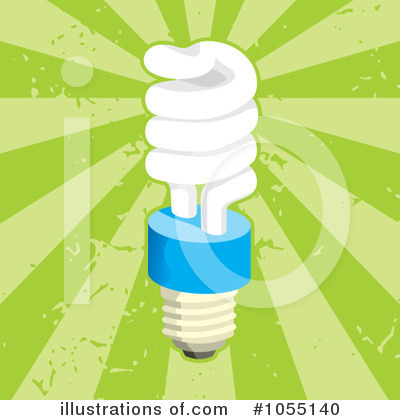 Royalty-Free (RF) Light Bulb Clipart Illustration by Any Vector - Stock Sample #1055140