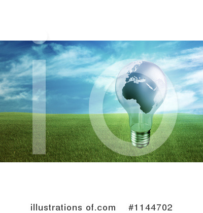 Royalty-Free (RF) Light Bulb Clipart Illustration by Mopic - Stock Sample #1144702