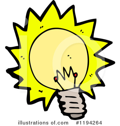 Royalty-Free (RF) Light Bulb Clipart Illustration by lineartestpilot - Stock Sample #1194264