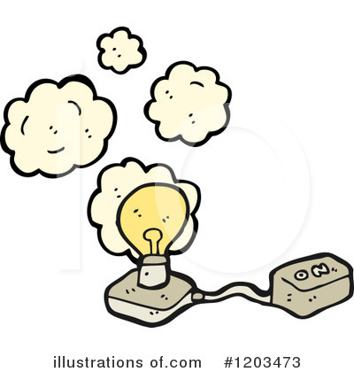 Royalty-Free (RF) Light Bulb Clipart Illustration by lineartestpilot - Stock Sample #1203473