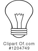 Light Bulb Clipart #1204749 by Hit Toon