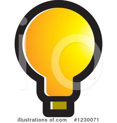 Royalty-Free (RF) Light Bulb Clipart Illustration by Lal Perera - Stock Sample #1230071