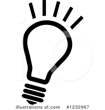 Royalty-Free (RF) Light Bulb Clipart Illustration by Vector Tradition SM - Stock Sample #1232967