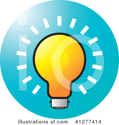 Royalty-Free (RF) Light Bulb Clipart Illustration by Lal Perera - Stock Sample #1277414