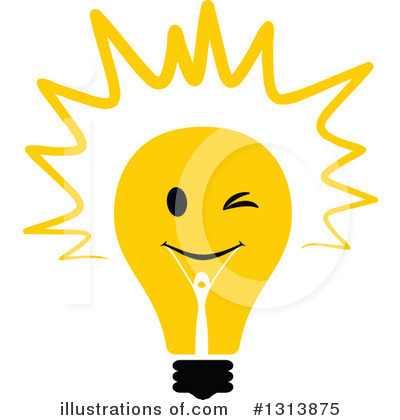 Royalty-Free (RF) Light Bulb Clipart Illustration by Vector Tradition SM - Stock Sample #1313875