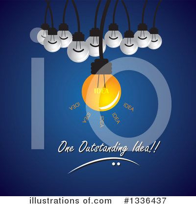 Royalty-Free (RF) Light Bulb Clipart Illustration by ColorMagic - Stock Sample #1336437