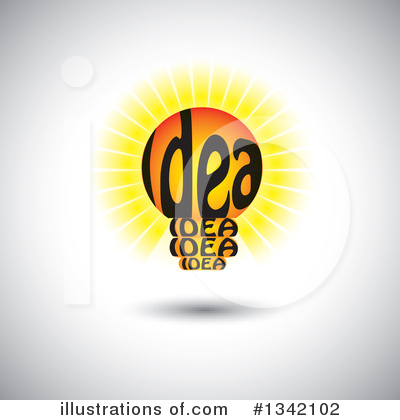 Royalty-Free (RF) Light Bulb Clipart Illustration by ColorMagic - Stock Sample #1342102