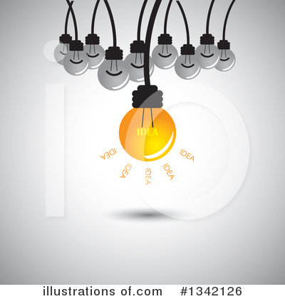 Royalty-Free (RF) Light Bulb Clipart Illustration by ColorMagic - Stock Sample #1342126