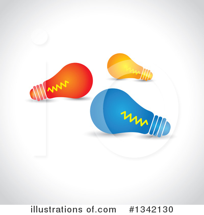 Royalty-Free (RF) Light Bulb Clipart Illustration by ColorMagic - Stock Sample #1342130