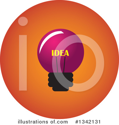 Royalty-Free (RF) Light Bulb Clipart Illustration by ColorMagic - Stock Sample #1342131