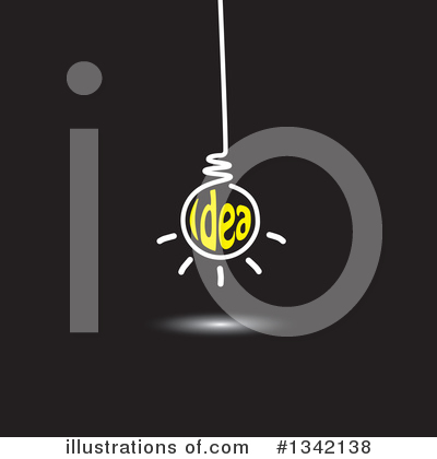 Royalty-Free (RF) Light Bulb Clipart Illustration by ColorMagic - Stock Sample #1342138