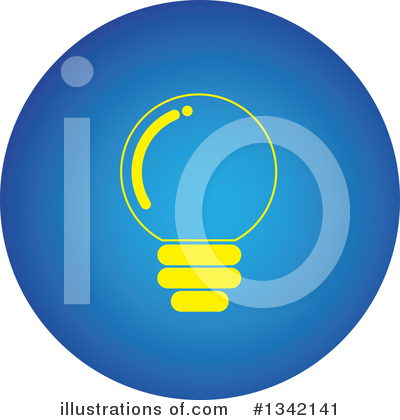Royalty-Free (RF) Light Bulb Clipart Illustration by ColorMagic - Stock Sample #1342141