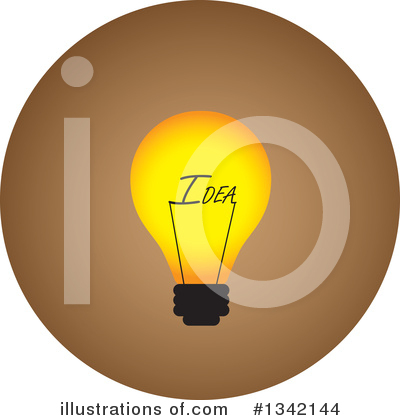 Royalty-Free (RF) Light Bulb Clipart Illustration by ColorMagic - Stock Sample #1342144