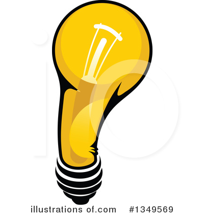 Royalty-Free (RF) Light Bulb Clipart Illustration by Vector Tradition SM - Stock Sample #1349569