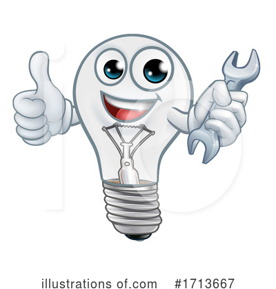 Royalty-Free (RF) Light Bulb Clipart Illustration by AtStockIllustration - Stock Sample #1713667