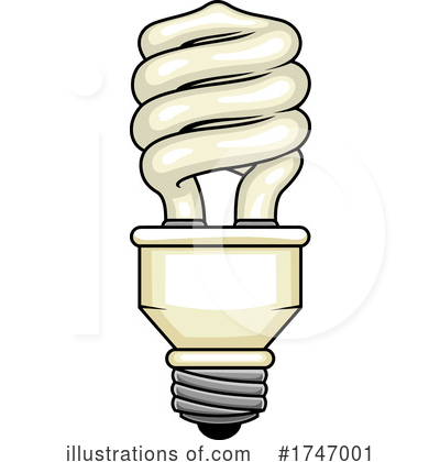Royalty-Free (RF) Light Bulb Clipart Illustration by Hit Toon - Stock Sample #1747001