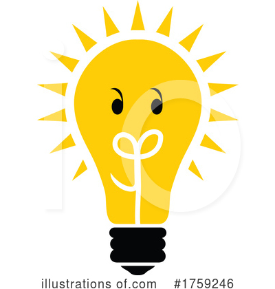 Light Bulb Clipart #1759246 by Vector Tradition SM