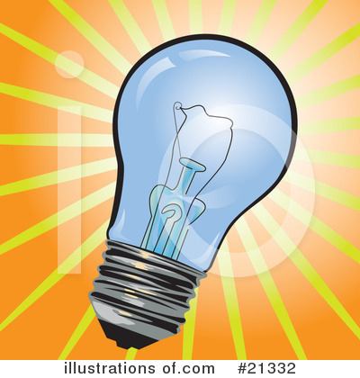 Royalty-Free (RF) Light Bulb Clipart Illustration by Paulo Resende - Stock Sample #21332