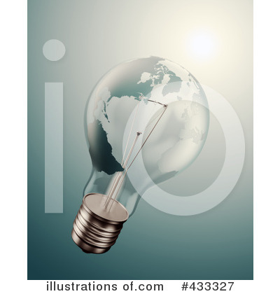 Royalty-Free (RF) Light Bulb Clipart Illustration by Mopic - Stock Sample #433327