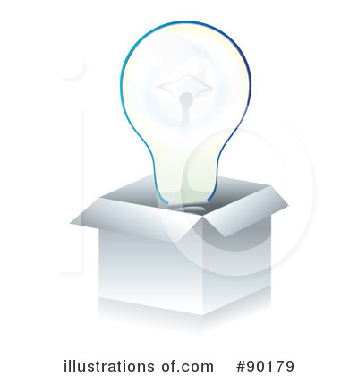 Royalty-Free (RF) Light Bulb Clipart Illustration by MilsiArt - Stock Sample #90179