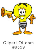 Light Bulb Clipart #9659 by Mascot Junction