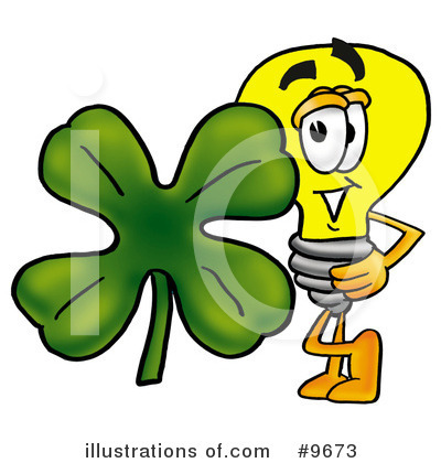 Royalty-Free (RF) Light Bulb Clipart Illustration by Mascot Junction - Stock Sample #9673