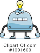 Light Bulb Robot Clipart #1091600 by Cory Thoman