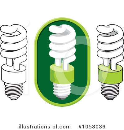 Royalty-Free (RF) Light Bulbs Clipart Illustration by Any Vector - Stock Sample #1053036