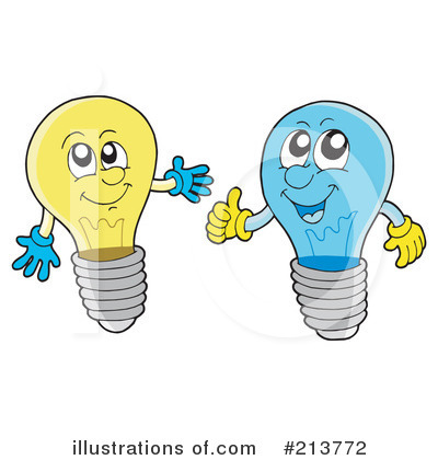 Royalty-Free (RF) Light Bulbs Clipart Illustration by visekart - Stock Sample #213772